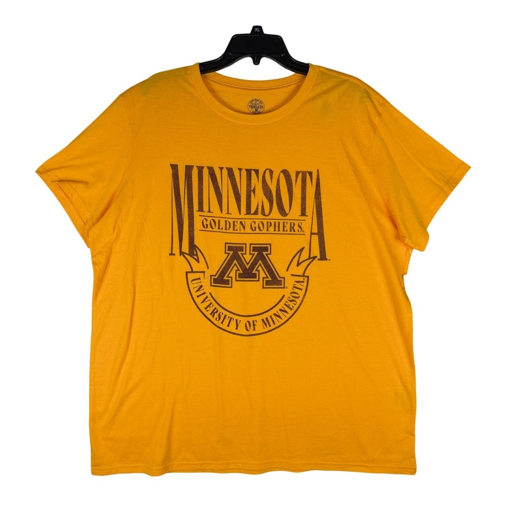 Rivalry Threads Minnesota Golden Gophers Graphic T-Shirt Gold Mens XL NWT